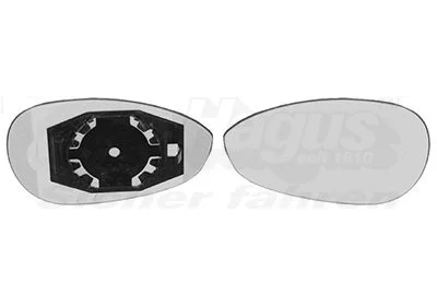 Mirror Glass, exterior mirror VAN WEZEL 1624831
