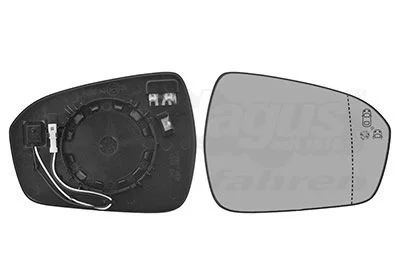 Mirror Glass, exterior mirror VAN WEZEL 1883836
