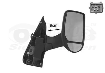 Exterior Mirror VAN WEZEL 1898808