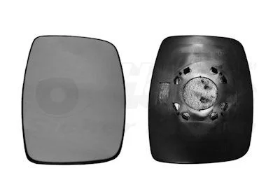 Mirror Glass, exterior mirror VAN WEZEL 3078830