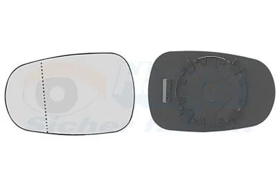 Mirror Glass, exterior mirror VAN WEZEL 3328839