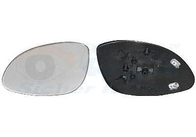 Mirror Glass, exterior mirror VAN WEZEL 3766836