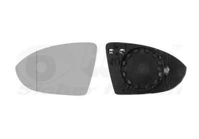 Mirror Glass, exterior mirror VAN WEZEL 5766837