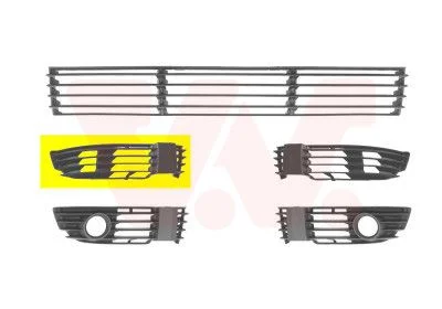 Ventilation Grille, bumper VAN WEZEL 5837592