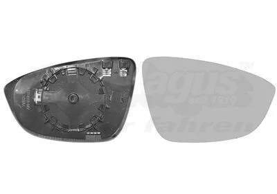 Mirror Glass, exterior mirror VAN WEZEL 5849838