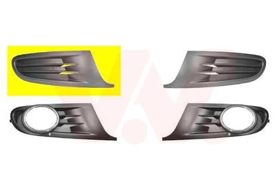 Ventilation Grille, bumper VAN WEZEL 5863592