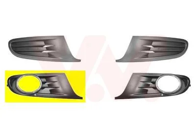 Ventilation Grille, bumper VAN WEZEL 5863594