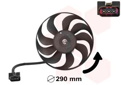 Fan, engine cooling VAN WEZEL 5888745