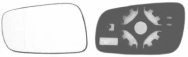 Mirror Glass, exterior mirror VAN WEZEL 7620837