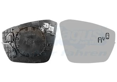 Mirror Glass, exterior mirror VAN WEZEL 7631835
