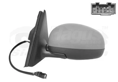 Exterior Mirror VAN WEZEL 7641807