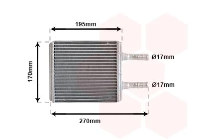 Heat Exchanger, interior heating VAN WEZEL 82006061