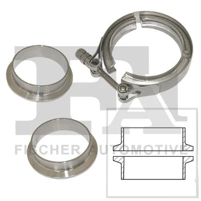 Pipe Connector, exhaust system FA1 008-508