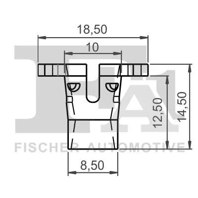 Sponka, okrasni/zaščitni trak FA1 11-40131.5