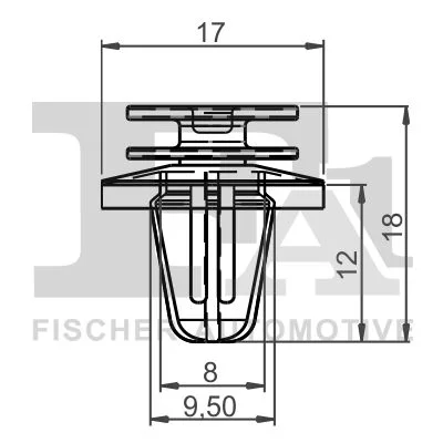Sponka, okrasni/zaščitni trak FA1 14-40018.10