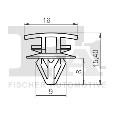 Sponka, okrasni/zaščitni trak FA1 22-40040.5