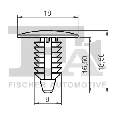 Sponka, okrasni/zaščitni trak FA1 89-10002.5