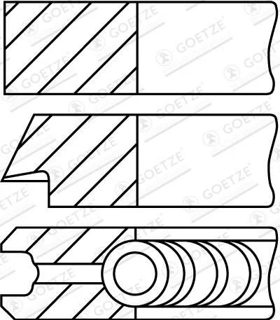 Piston Ring Set GOE 08-432207-30