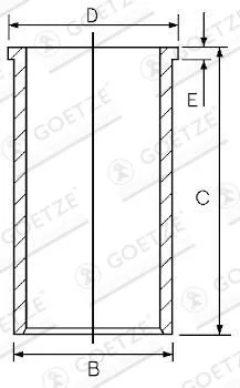 Cylinder Liner GOE 14-020530-00