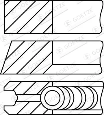 Komplet batnih obročev GOETZE ENGINE 08-110500-10