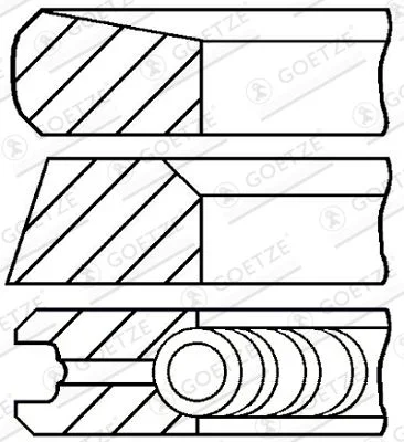 Komplet batnih obročev GOETZE ENGINE 08-113500-00