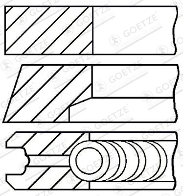 Komplet batnih obročev GOETZE ENGINE 08-118000-00