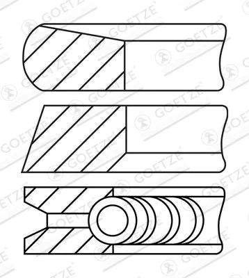 Komplet batnih obročev GOETZE ENGINE 08-137507-30