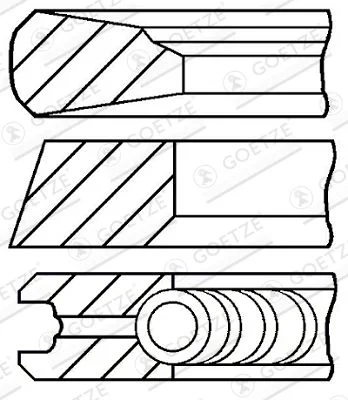 Komplet batnih obročev GOETZE ENGINE 08-143007-00