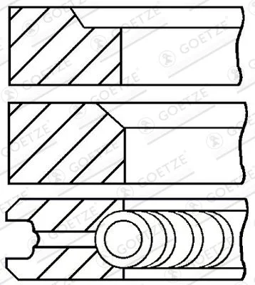 Komplet batnih obročev GOETZE ENGINE 08-170607-10