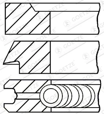 Komplet batnih obročev GOETZE ENGINE 08-183007-00