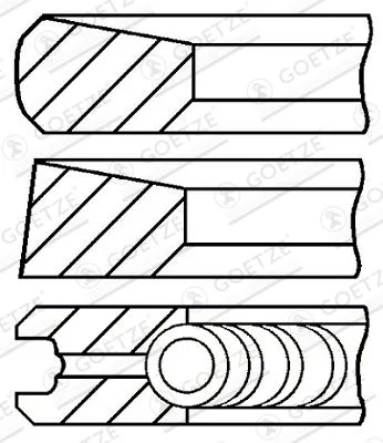 Komplet batnih obročev GOETZE ENGINE 08-287100-00