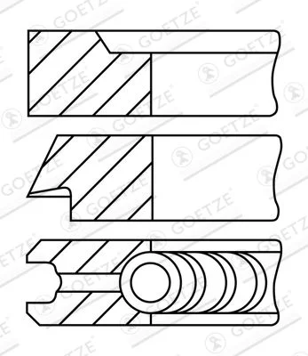 Komplet batnih obročev GOETZE ENGINE 08-287800-10