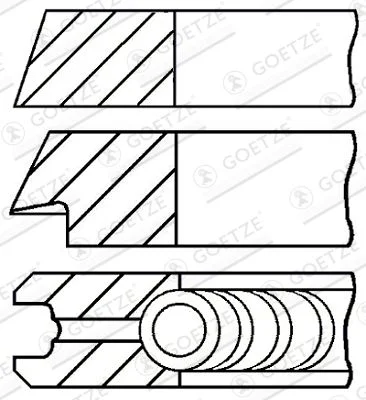 Komplet batnih obročev GOETZE ENGINE 08-325100-00