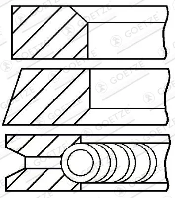 Komplet batnih obročev GOETZE ENGINE 08-336600-00