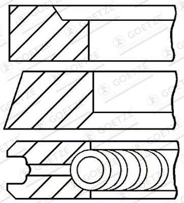 Komplet batnih obročev GOETZE ENGINE 08-337400-00