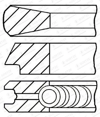 Komplet batnih obročev GOETZE ENGINE 08-424000-00