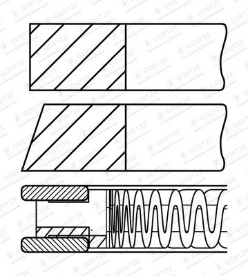 Komplet batnih obročev GOETZE ENGINE 08-426100-00