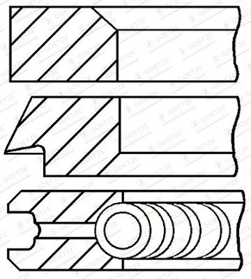 Komplet batnih obročev GOETZE ENGINE 08-426900-00