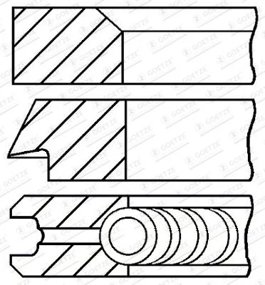 Komplet batnih obročev GOETZE ENGINE 08-427705-00