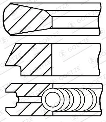 Komplet batnih obročev GOETZE ENGINE 08-429200-00