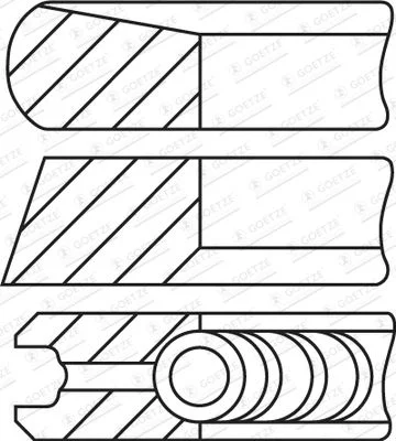 Komplet batnih obročev GOETZE ENGINE 08-435200-00