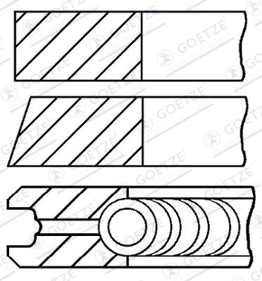 Komplet batnih obročev GOETZE ENGINE 08-435700-00