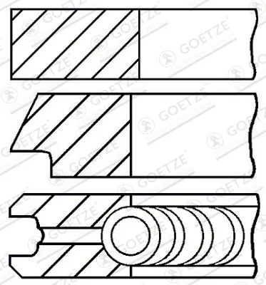 Komplet batnih obročev GOETZE ENGINE 08-436506-00