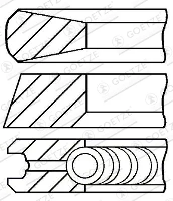 Komplet batnih obročev GOETZE ENGINE 08-436700-00