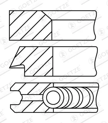 Komplet batnih obročev GOETZE ENGINE 08-442200-10