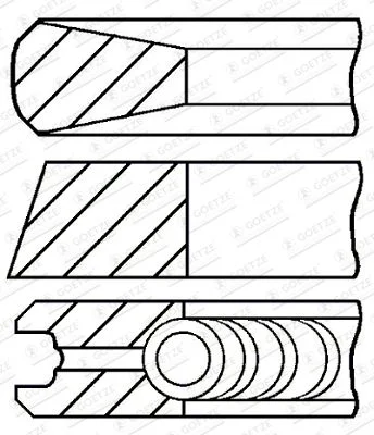 Komplet batnih obročev GOETZE ENGINE 08-446400-00