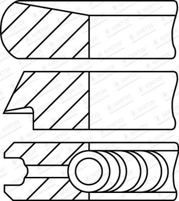 Komplet batnih obročev GOETZE ENGINE 08-452400-00