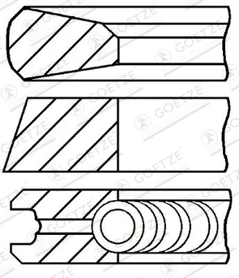 Komplet batnih obročev GOETZE ENGINE 08-785207-00