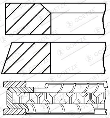Komplet batnih obročev GOETZE ENGINE 08-785506-00