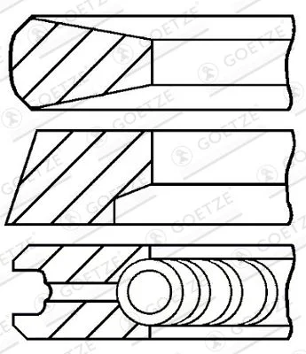 Komplet batnih obročev GOETZE ENGINE 08-854700-00